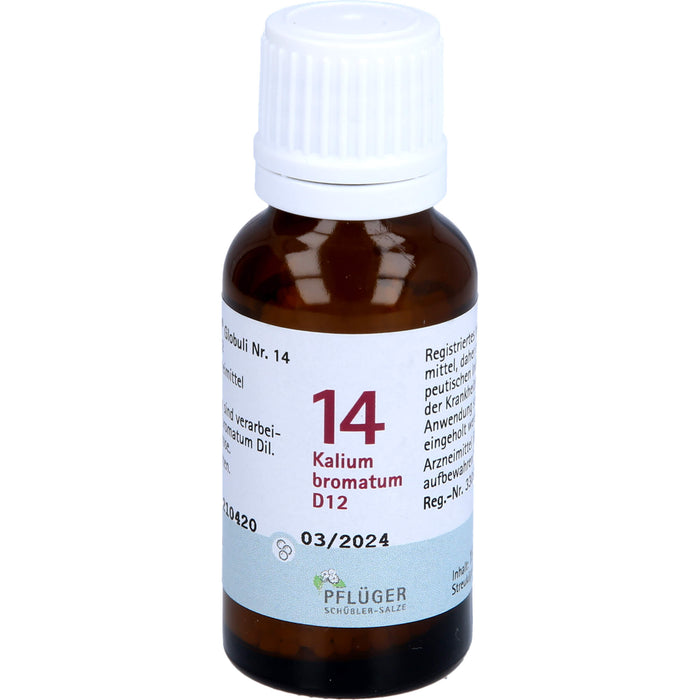 Biochemie Nr.14 Kalium bromatum D12 Pflüger Globuli, 15 g GLO