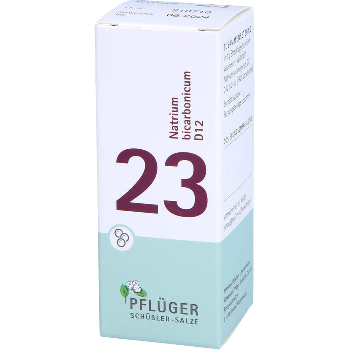 Biochemie Nr.23 Natrium bicarbonicum D12 Pflüger Globuli, 15 g GLO