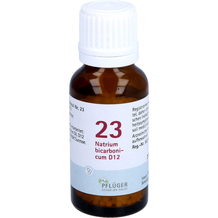 Biochemie Nr.23 Natrium bicarbonicum D12 Pflüger Globuli, 15 g GLO