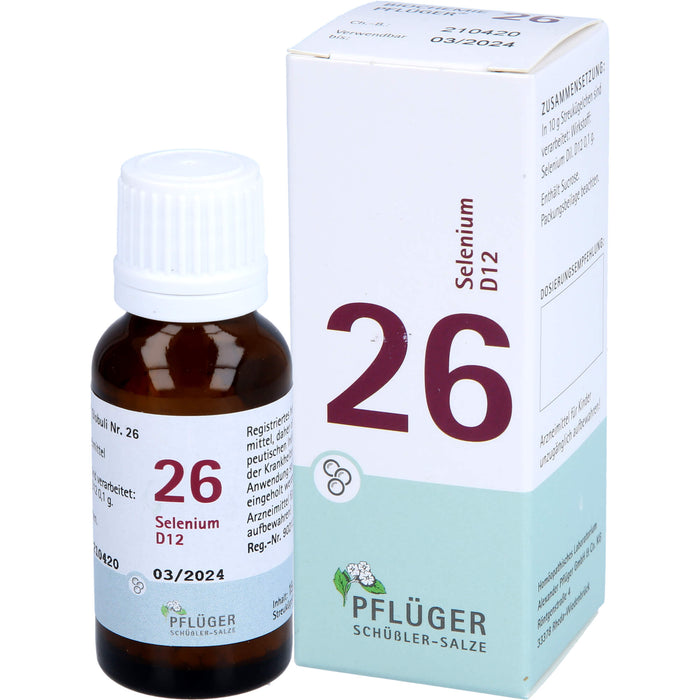 Biochemie Nr.26 Selenium D12 Pflüger Globuli, 15 g GLO