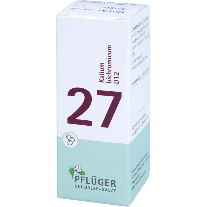 Pflüger Biochemie Nr.27 Kalium bichromicum D12 Globuli, 15 g Globuli