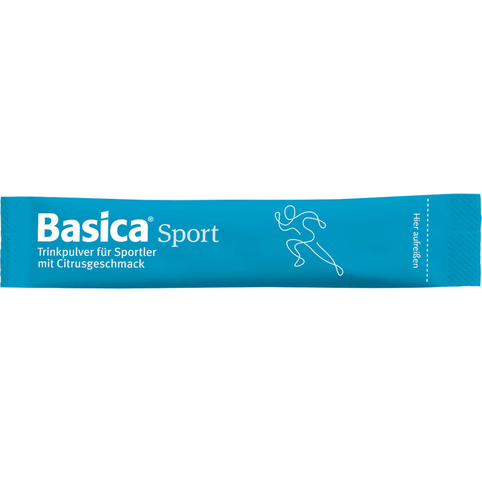 Basica Sport Trinkpulver mit Citrusgeschmack für Leistungsfähigkeit und Regeneration beim Sport, 50 St. Beutel