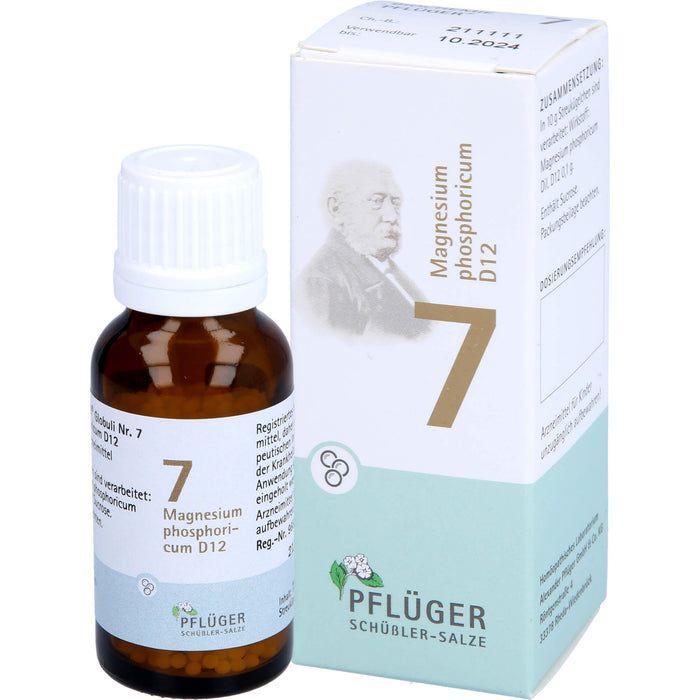 Pflüger Biochemie Nr.7 Magnesium phosphoricum D12 Globuli, 15 g Globuli