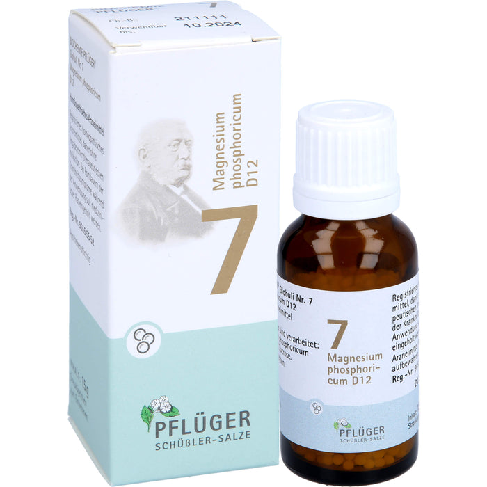 Pflüger Biochemie Nr.7 Magnesium phosphoricum D12 Globuli, 15 g Globuli