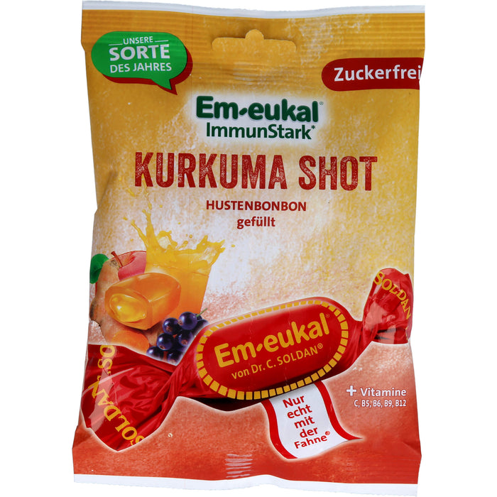 Em-eukal Kurkuma-Shot gefüllt Zuckerfrei, 75 g BON