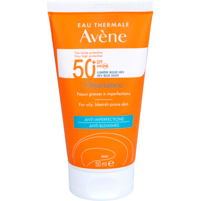 Avène Cleanance Sonnenfluid LSF 50+ für fettige, zu Unreinheiten neigende Haut, 50 ml Creme