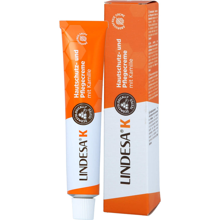 LINDESA K Hautschutz und Pflegecreme mit Kamille, 50 ml Creme