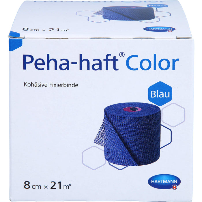 Peha-haft Color Fixierb. latexfrei 8cm x 21m blau, 1 St BIN