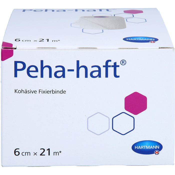 Peha-haft Fixierbinde latexfrei 6cm x 21m, 1 St BIN