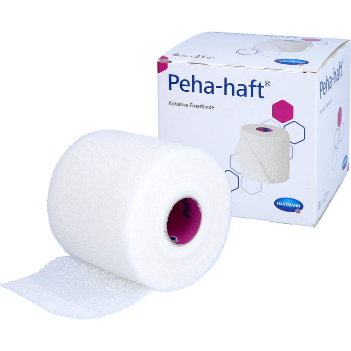 Peha-haft kohäsive Fixierbinde latexfrei 8 cm x 21 m, 1 St. Binde