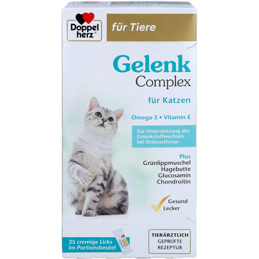 Doppelherz für Tiere Gelenk Complex für Katzen cremige Licks, 25 St. Portionen