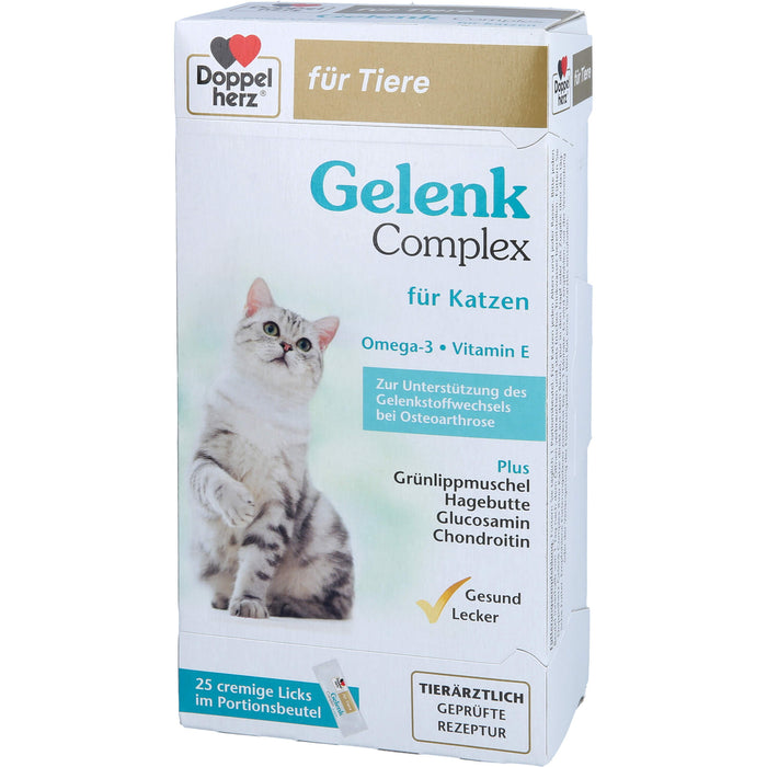 Doppelherz für Tiere Gelenk Complex für Katzen cremige Licks, 25 St. Portionen