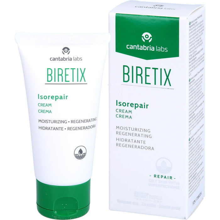 BIRETIX Isorepair Creme begleitende Pflege bei Isotretinoinbehandlung, 50 ml Creme