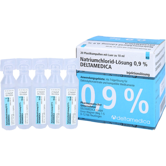 Deltamedica Natriumchlorid-Lösung 0,9 % Injektionslösung, 200 ml Lösung
