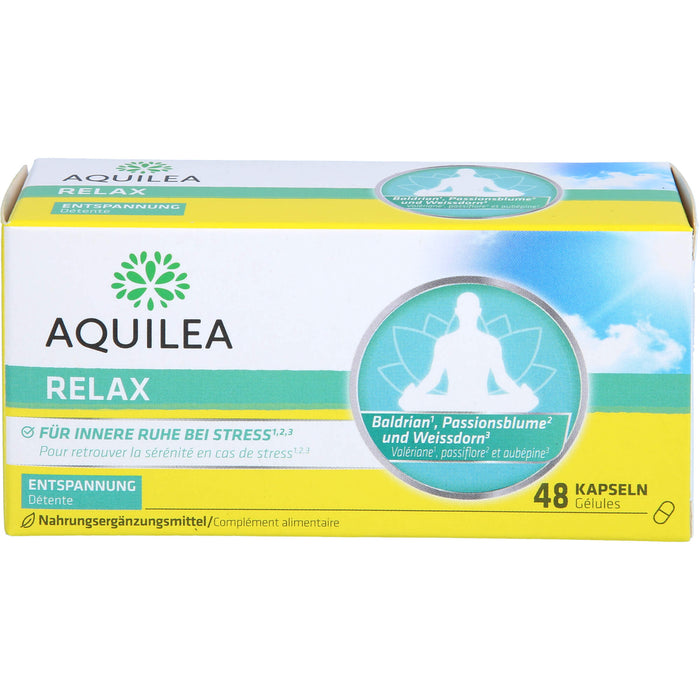 AQUILEA Relax Kapseln für innere Ruhe bei Stress, 48 St. Kapseln
