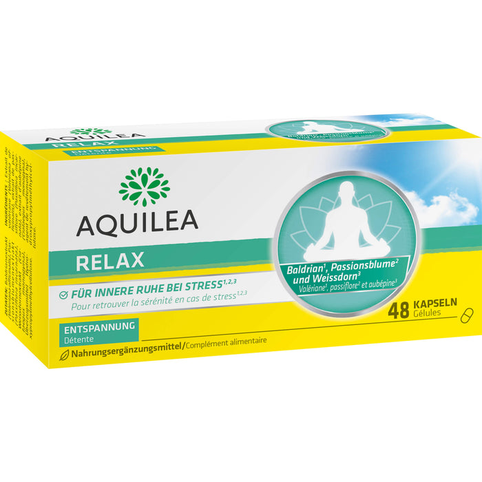AQUILEA Relax Kapseln für innere Ruhe bei Stress, 48 St. Kapseln