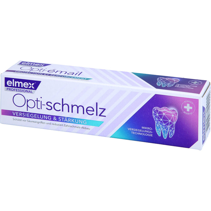 Elmex Opti-schmelz professional Zahnpasta Versiegelung und Stärkung, 75 ml Zahncreme