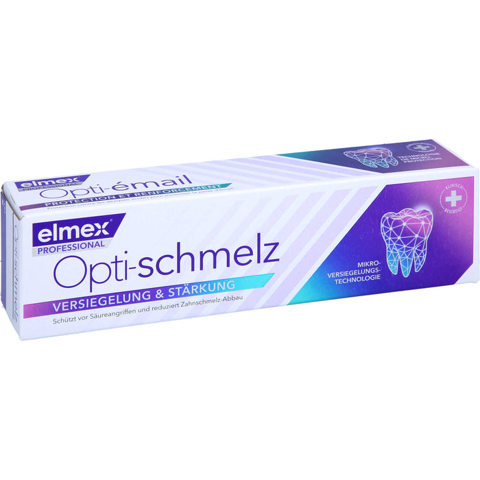 Elmex Opti-schmelz professional Zahnpasta Versiegelung und Stärkung, 75 ml Zahncreme