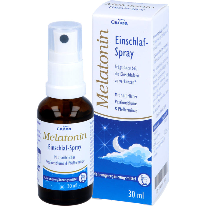 Canea Melatonin Einschlaf-Spray zum verkürzen der Einschlafzeit, 30 ml Lösung