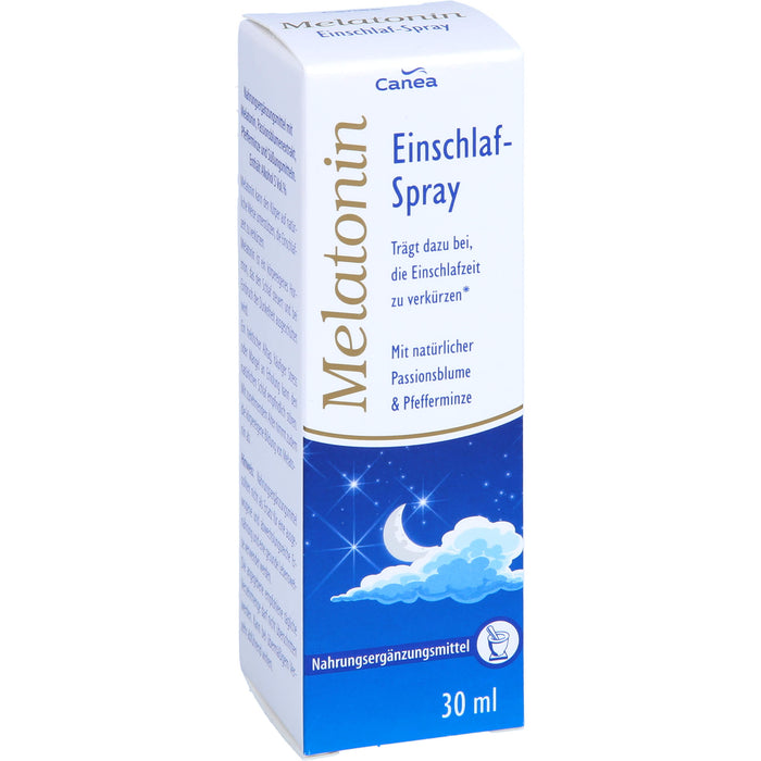 Canea Melatonin Einschlaf-Spray zum verkürzen der Einschlafzeit, 30 ml Lösung