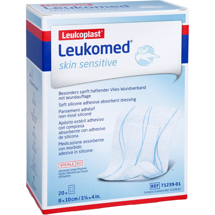 Leukomed skin sensitive steril 10 x 8cm, 20 St PFL