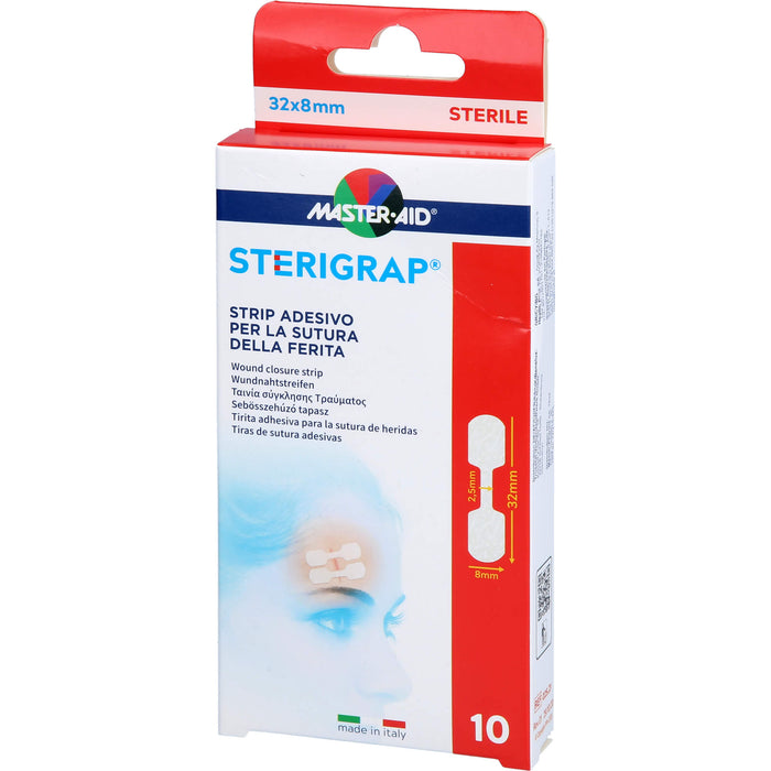 MASTER-AID STERIGRAP Wundnahtstreifen 32 x 8 mm, 10 St. Packung