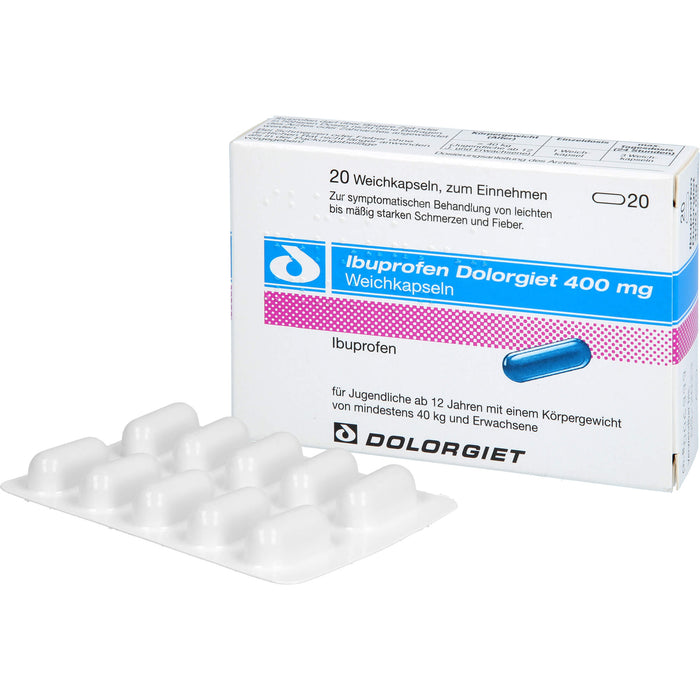 Ibuprofen Dolorgiet 400 mg Weichkapseln, 20 St. Kapseln