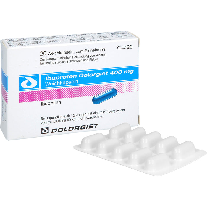 Ibuprofen Dolorgiet 400 mg Weichkapseln, 20 St. Kapseln