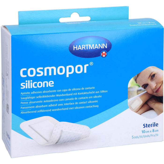 Cosmopor Silicone Wundverband 8 x 10 cm, 5 St. Pflaster