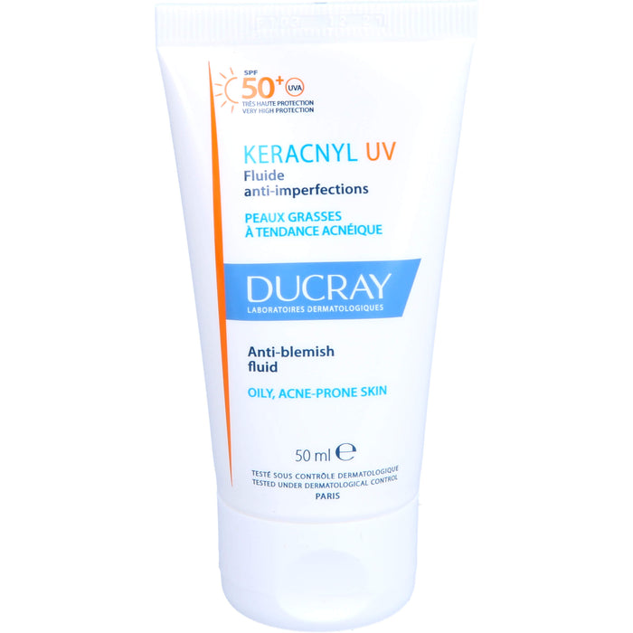 DUCRAY KERACNYL UV LSF 50+ Fluid gegen Hautunreinheiten, 50 ml Creme