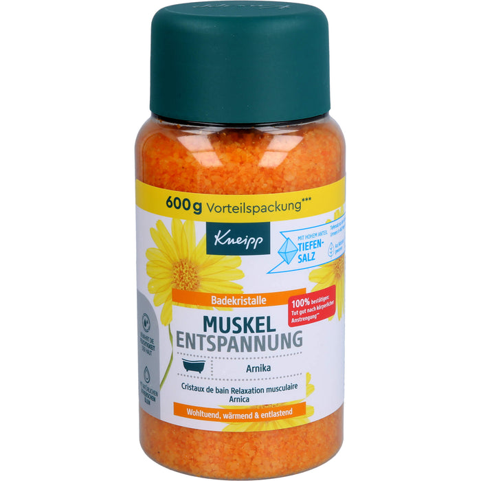 Kneipp Badekristalle Muskel Entspannung für ein entspannendes Vollbad, 600 g Badezusatz