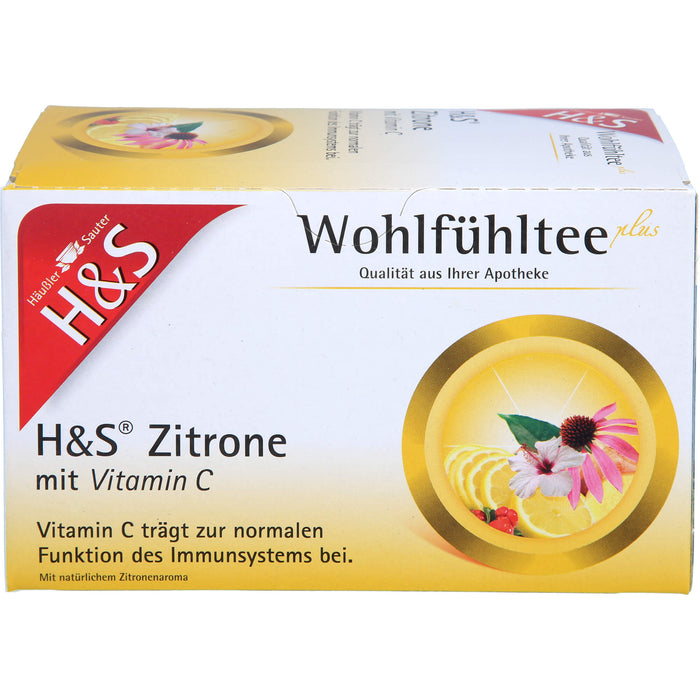 H&S Zitrone mit Vitamin C, 20X2.5 g FBE