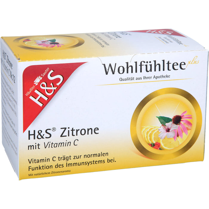 H&S Zitrone mit Vitamin C, 20X2.5 g FBE