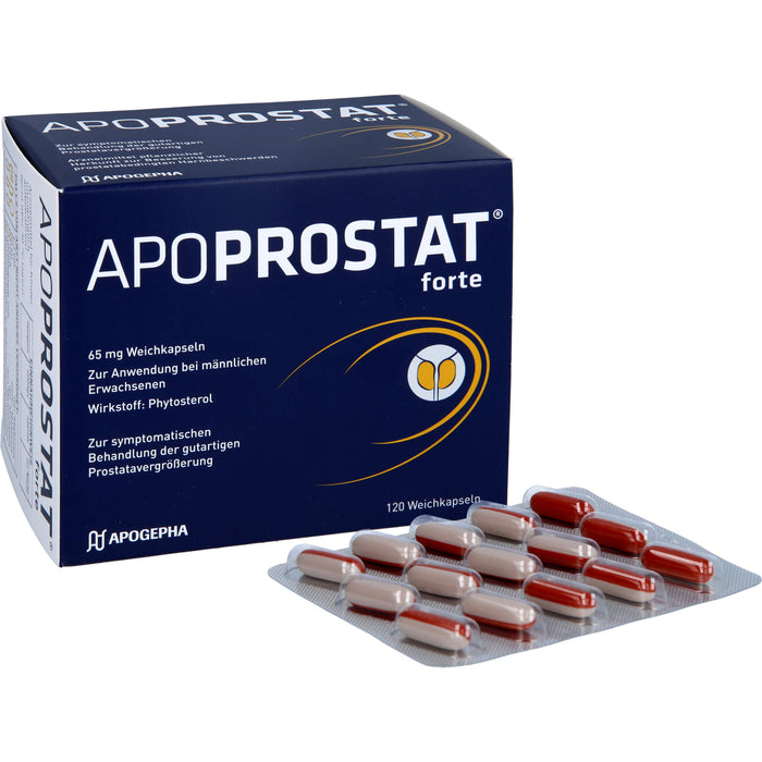 APOPROSTAT forte 65 mg Weichkapseln bei gutartigen Prostatavergrößerung, 120 St. Kapseln