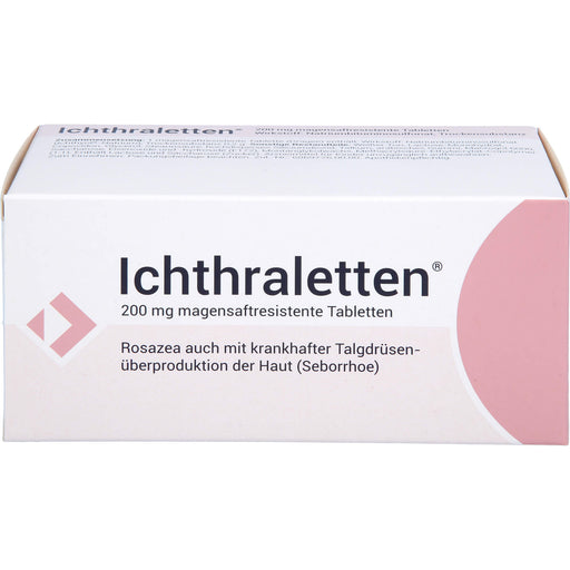 Ichthraletten 200 mg Tabletten bei Rosazea, 168 St. Tabletten