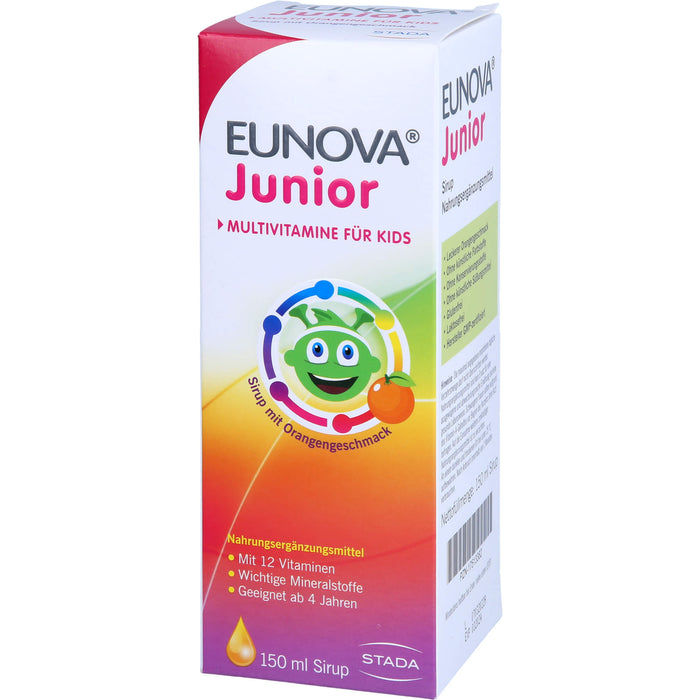 Eunova Junior Sirup Multivitamine für Kids, 150 ml Lösung