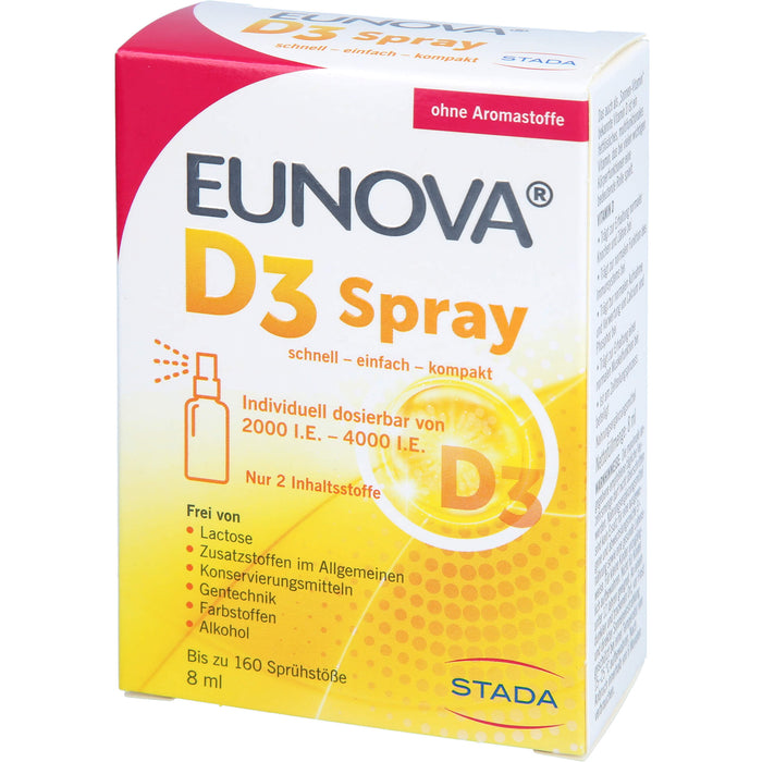 EUNOVA Vitamin D3 Spray, 8 ml SPR