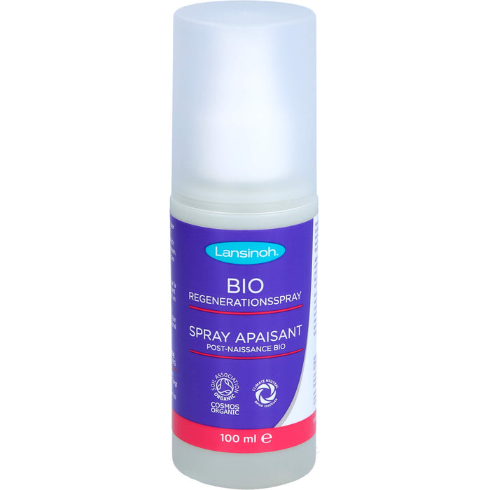 LANSINOH bio Regenerationsspray beruhigt das Dammgewebe, 100 ml Lösung