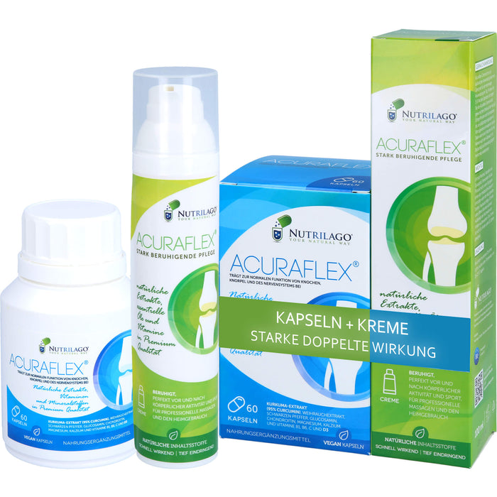 Acuraflex Komplett 60Kapseln+100ml Creme Nutrilago, 1 St KPG