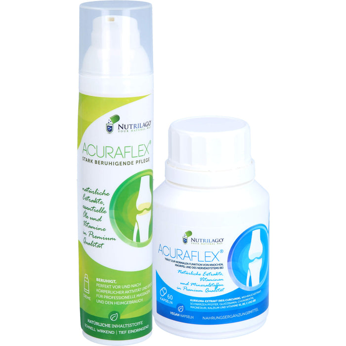 Acuraflex Komplett 60Kapseln+100ml Creme Nutrilago, 1 St KPG