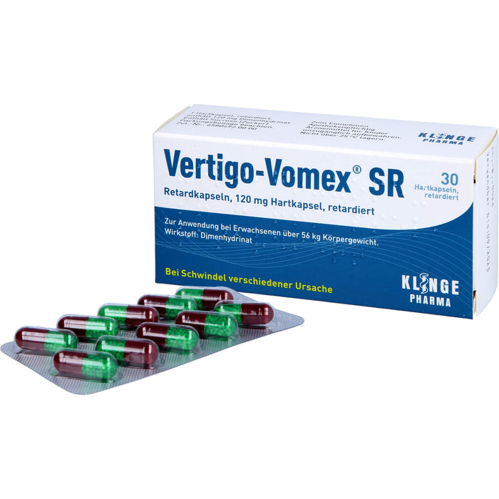 Vertigo-Vomex SR Retardkapseln 120 mg bei Schwindel, 30 St. Kapseln
