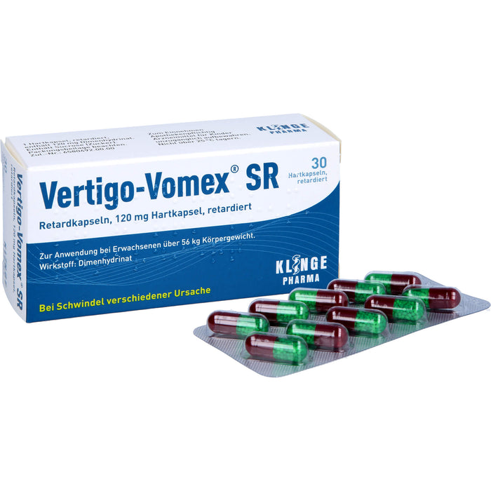 Vertigo-Vomex SR Retardkapseln 120 mg bei Schwindel, 30 St. Kapseln