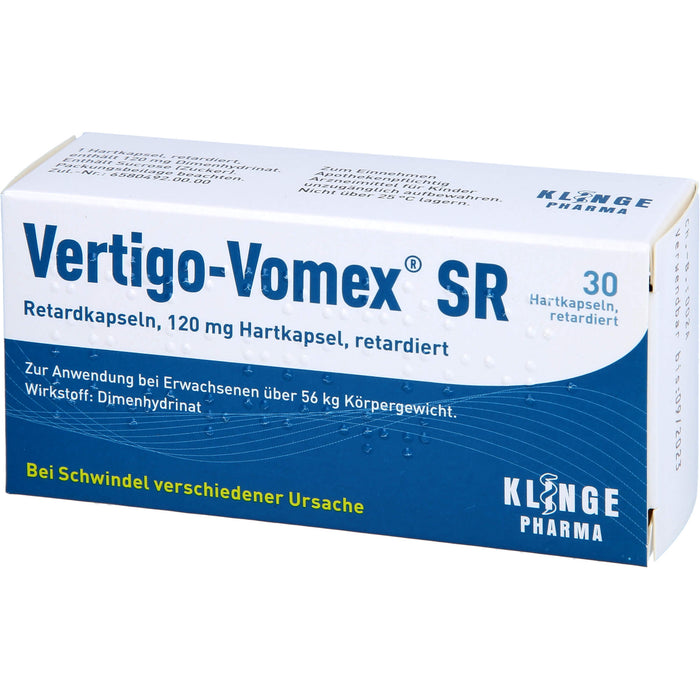 Vertigo-Vomex® SR Retardkapseln 120 mg Hartkapsel, retardiert, 30 St REK