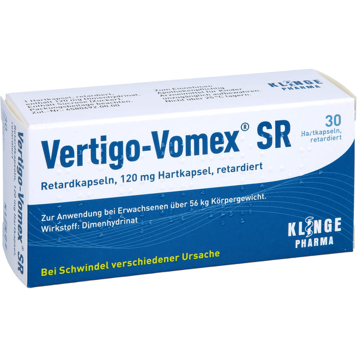 Vertigo-Vomex® SR Retardkapseln 120 mg Hartkapsel, retardiert, 30 St REK