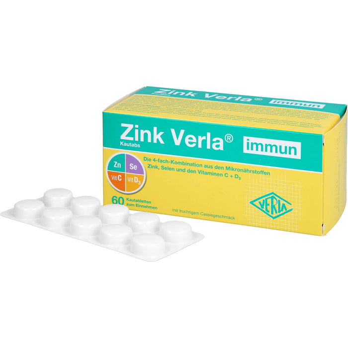 VERLA Zink immun Kautabletten, 60 St. Tabletten