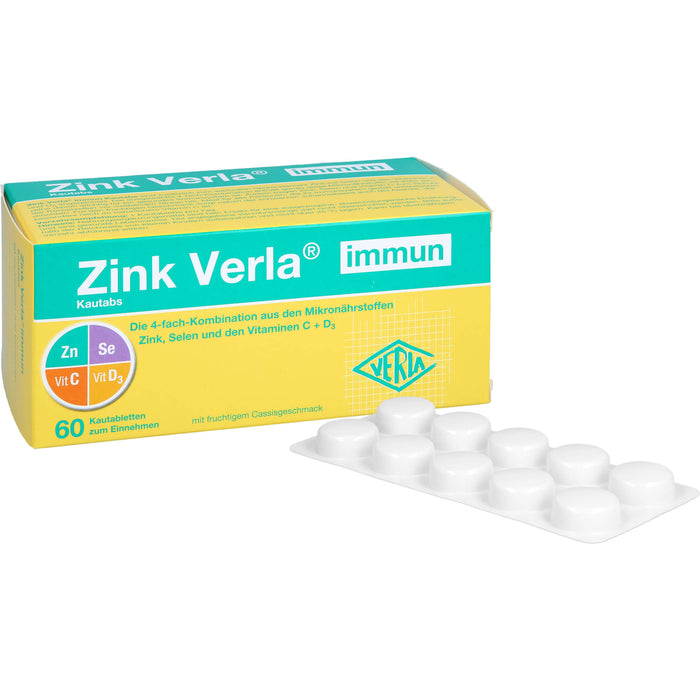 VERLA Zink immun Kautabletten, 60 St. Tabletten