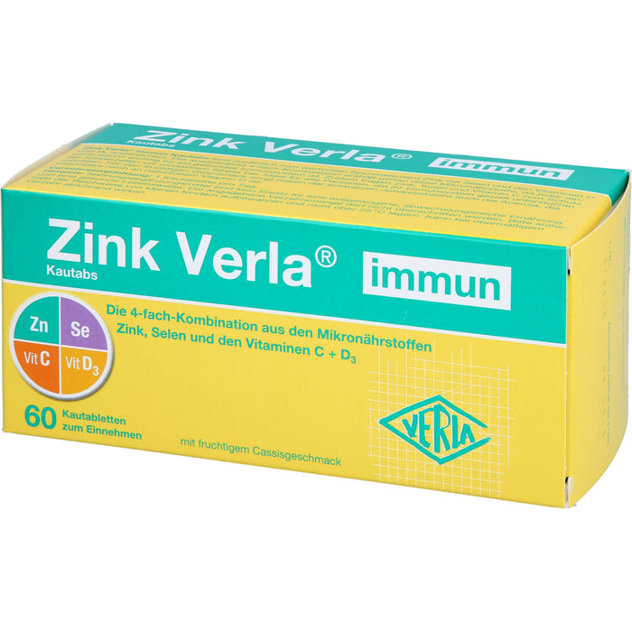 VERLA Zink immun Kautabletten, 60 St. Tabletten