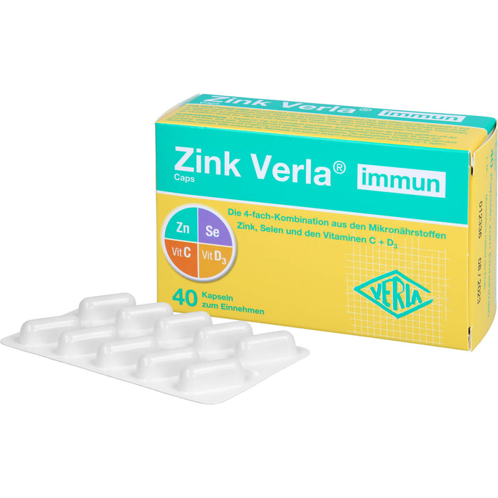 Zink Verla® immun Caps, 40 St KAP