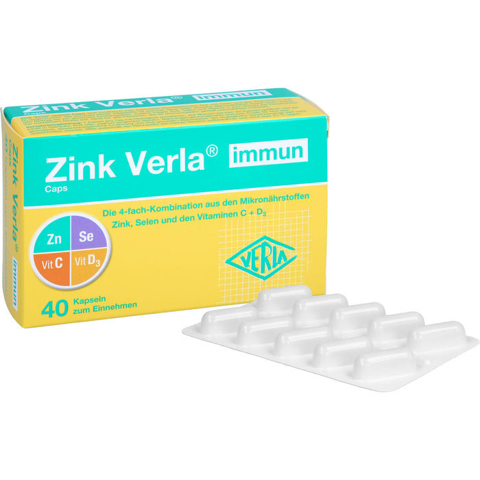 VERLA Zink immun Caps Kapseln, 40 St. Kapseln