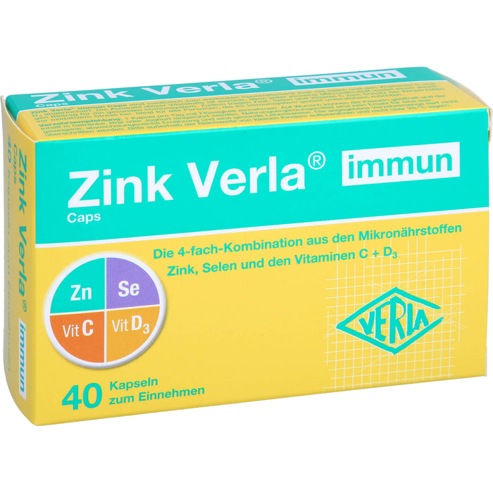 VERLA Zink immun Caps Kapseln, 40 St. Kapseln